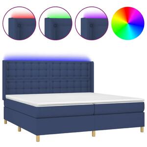 VidaXL Kék Ágy LED-del - 200x200 cm