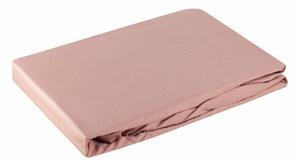 Nova3 pamut-szatén gumis lepedő Pasztell rózsaszín 100x200 cm + 25 cm