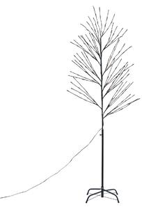 Karácsonyfa fekete 200 cm LED-del, IP44 - Vixen