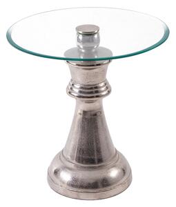Üveg tetejű asztalka