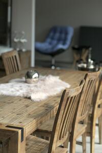 Blijburg tömörfa bútor bővíthető étkezőasztal