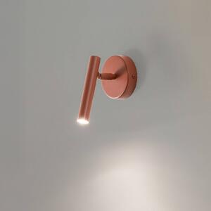 SIGMA Sopel fali világítás, téglavörös, 1 izzó, acél, magasság 15 cm, dimmelhető, Piros, Nappali / Étkező, fém, Modern