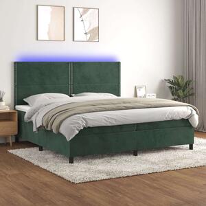 VidaXL Bársony Ágy LED-del - 200x200 cm