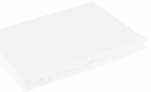 Nova3 pamut-szatén gumis lepedő Fehér 100x200 cm + 25 cm