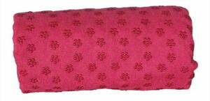 Csúszásgátlós jóga törölköző, ajándék táskával (rózsaszín)