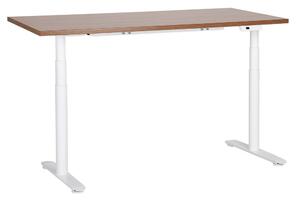 Elektromosan állítható asztal DESTINAS Barna/fehér 160 cm 72 cm