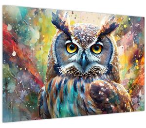 Kép - Egy bagoly festménye (90x60 cm)
