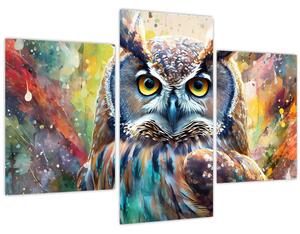 Kép - Egy bagoly festménye (90x60 cm)