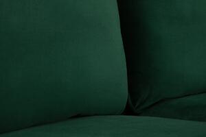 Stílusos hármas ülőgarnitúra Lena / 210 cm - zöld bársony