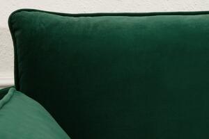 Stílusos hármas ülőgarnitúra Lena / 210 cm - zöld bársony