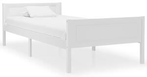 IdaXL fehér tömör fenyőfa ágykeret 90 x 200 cm
