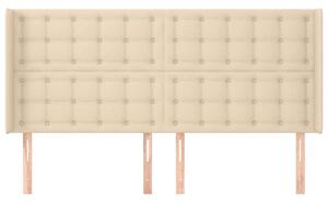 VidaXL Fejtámla - Szövet - Krémszín - 183cm