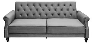 Stílusos ágyazható kanapé Scarlet Belle II / 220 cm - szürke bársony