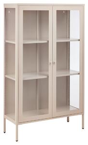 Üveges vitrin NASH Fém 90 cm Bézs