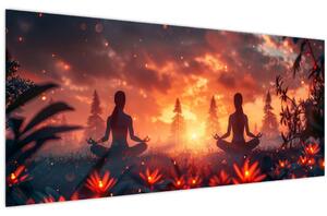 Kép - Jóga a természetben (120x50 cm)