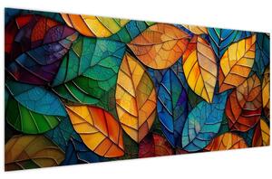 Kép - Levélmozaik (120x50 cm)