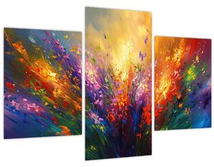 Kép - A virágok absztrakciója (90x60 cm)