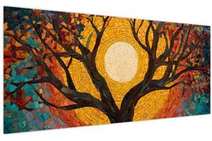 Kép - Nap az élet fájának koronájában (120x50 cm)