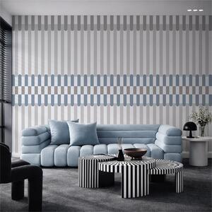 Fotótapéta Csíkos mintázat szürke és kék árnyalatokban, Fotótapéta geometria, w05150v6 : Uwalls.hu