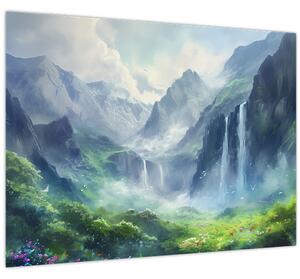 Kép - Vízesések völgye (70x50 cm)