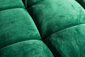 Stílusos ülőgarnitúra Adan - zöld bársony