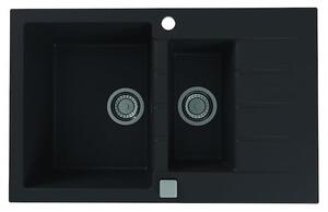 Mosogatótálca Alveus CADIT 70 / 91 fekete 50x20 cm 1131361
