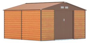 Kerti tároló ház kb. 3,3 X 3,1 méter alapterület, fém, barna, GAH1085 G21 63900575