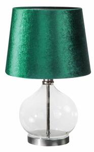 Joy asztali lámpa bársony búrával Sötétzöld 25x25x40 cm