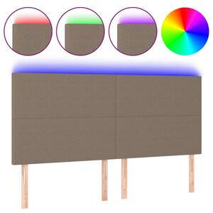 VidaXL LED Ágyfejtámla - Tópszín - 200x128 cm