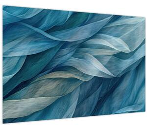 Kép - Kék és fehér fodrok (90x60 cm)