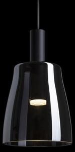 BELLINI M LED függő lámpa fekete füstös üveg 230V LED 5W 30° 3000K