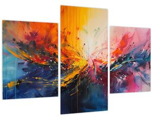 Kép - Színes absztrakció (90x60 cm)