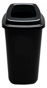 Plafor Sort szelektív hulladékgyűjtő, szemetes 45L fekete/fekete