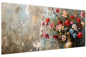Kép - Virágváza (120x50 cm)
