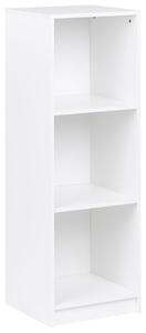 Háromszintes könyvespolc ZEHNA 117 cm Fehér