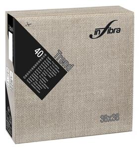 Infibra Szalvéta 38x38cm Trend Trama greige 2 réteg 40 lap/csomag (18 csomag/karton)
