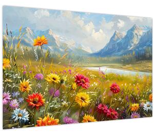 Kép - Festett táj (90x60 cm)