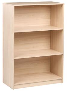 Háromszintes könyvespolc ZEHNA 117 cm Világosbarna