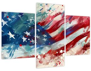 Kép - Az USA zászlaja (90x60 cm)
