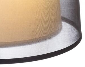 ESPLANADE állólámpa átlátszó fekete/fehér króm 230V E27 42W