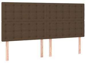 4 db sötétbarna szövet fejtámla 80 x 5 x 78/88 cm