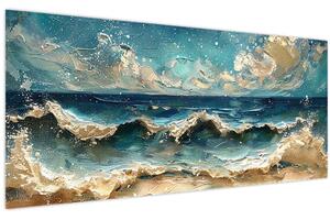 Kép - A tenger festése (120x50 cm)