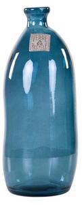 Üveg váza, 35 cm, kék - BULLE DE SAVON