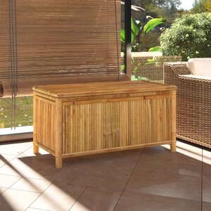 VidaXL bambusz kerti tárolóláda 110 x 52 x 55 cm