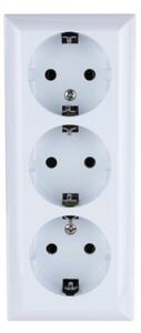 GAO 0312H Business Line IP20 3 férőhelyes földelt aljzat, 3 férőhelyes földelt csatlakozóaljzat, beltéri, 230 V~ / 50 Hz / 16 A, fehér