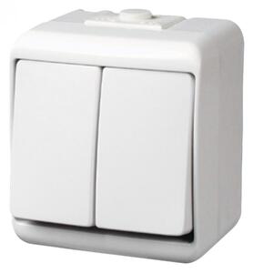 GAO 22031 csillárkapcsoló, kültéri IP44 kivitel, 230 V~ / 50 Hz / 10 A, fehér