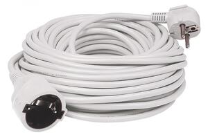 HOME NV 2-3/WH/1,5 hosszabító, 3 m, H05VV-F 3G1,5 mm2 kábel, IP 20 kivitel, 250V~/16A/3680W, pipa alakú dugó és egyenes lengő aljzat, fehér színű