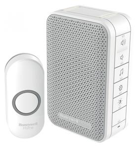 Honeywell Home DC313NP2 vezeték nélküli csengő, 150m hatótáv, 6 dallam, LED jelzőfény, nyomógomb IP55 védett, 230V-os tápellátás