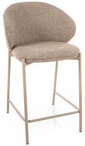 Kioto H-2 bárszék textil bézs kasmír fém vázzal