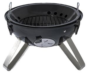 Barbecook BC-SMO-5017 Oskar S zománcozott füstölő és grill, fekete, átmérő 40cm